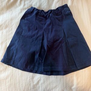 Cat & Jack Girls Navy Blue School Uniform Skort Size 10 Adjustable Waist